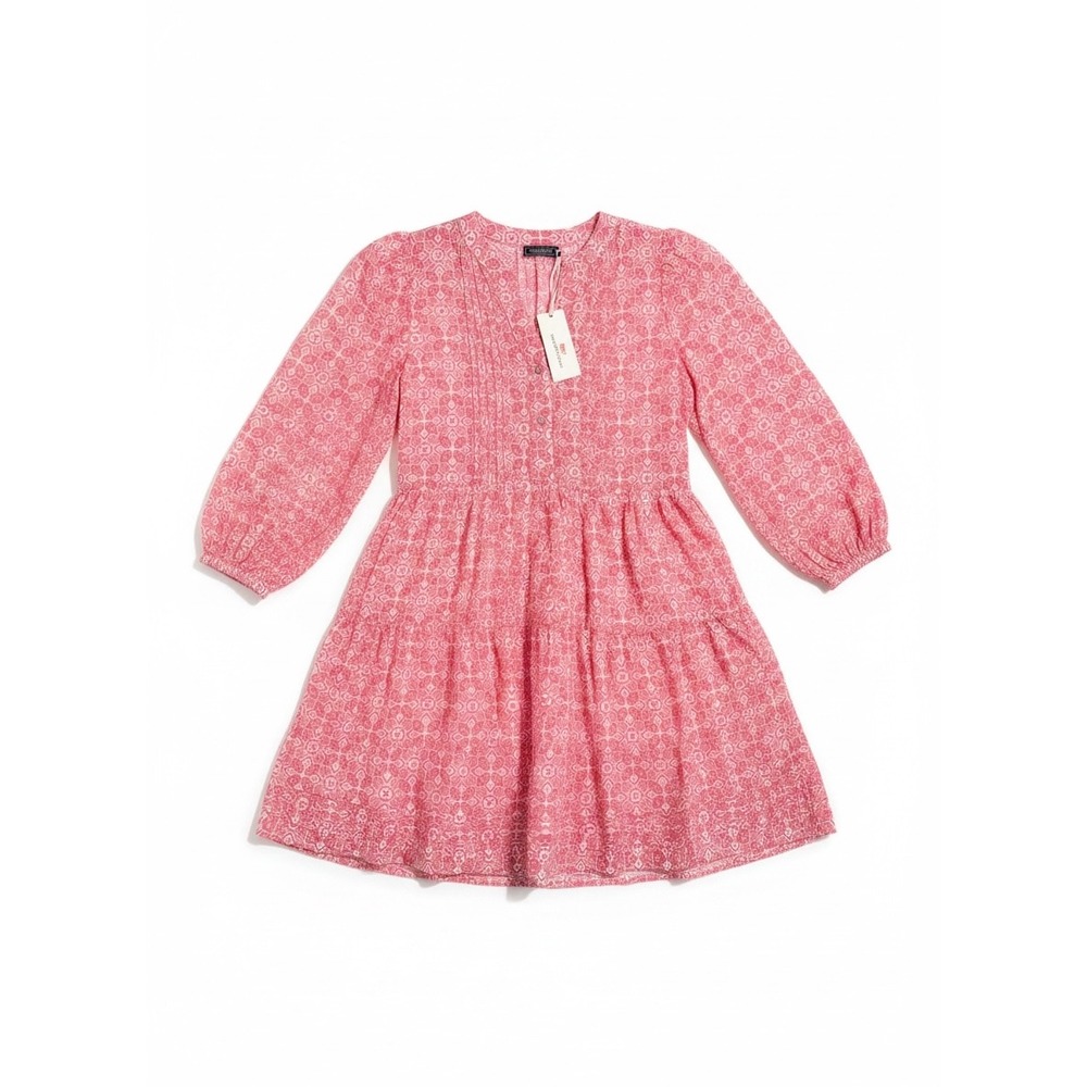 Vineyard Vines Tiered Mini Dress Womens XS Coral Pink‎ NWT